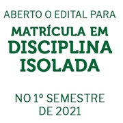 Inscrições Isoladas 2021/1